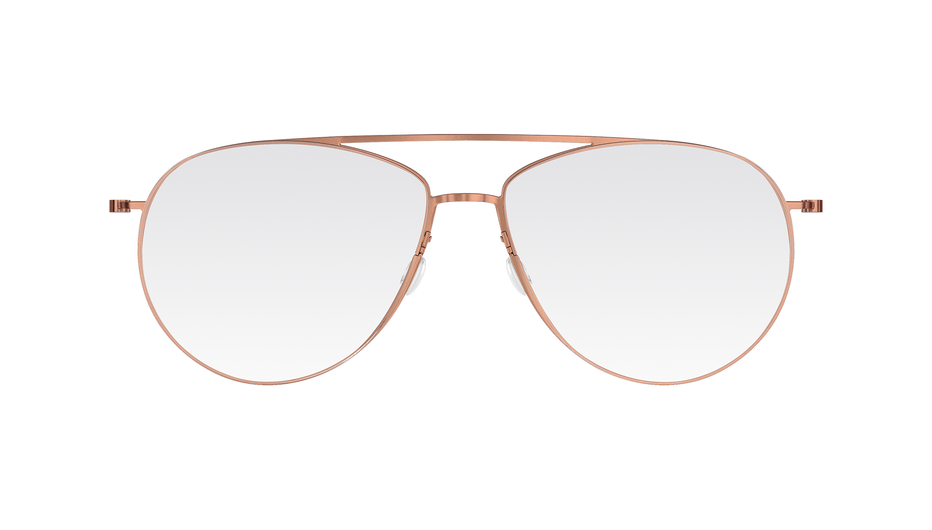 LINDBERG thintanium Model 5507 double bar aviator style glasses with grey gradient lenses SL88