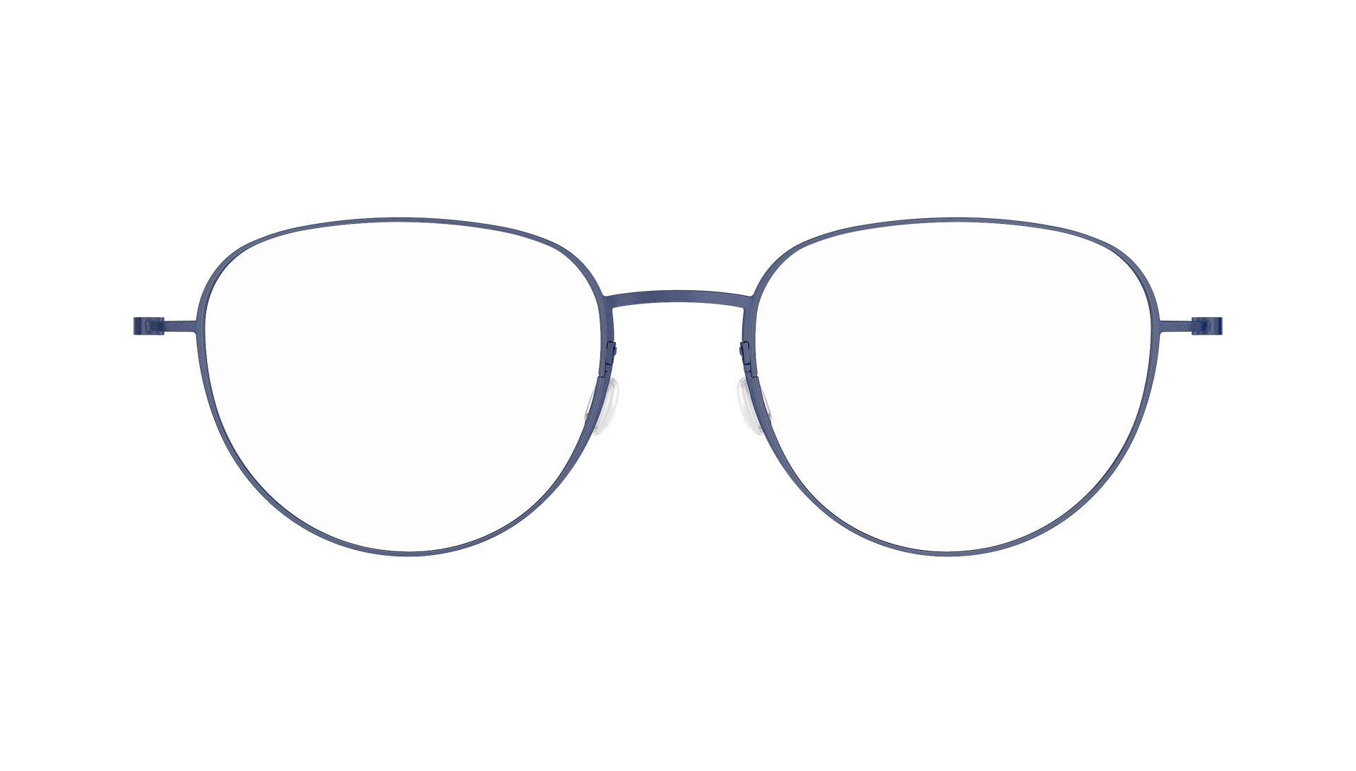 LINDBERG thintanium Model 5512 panto shape titanium glasses in blue colour U13