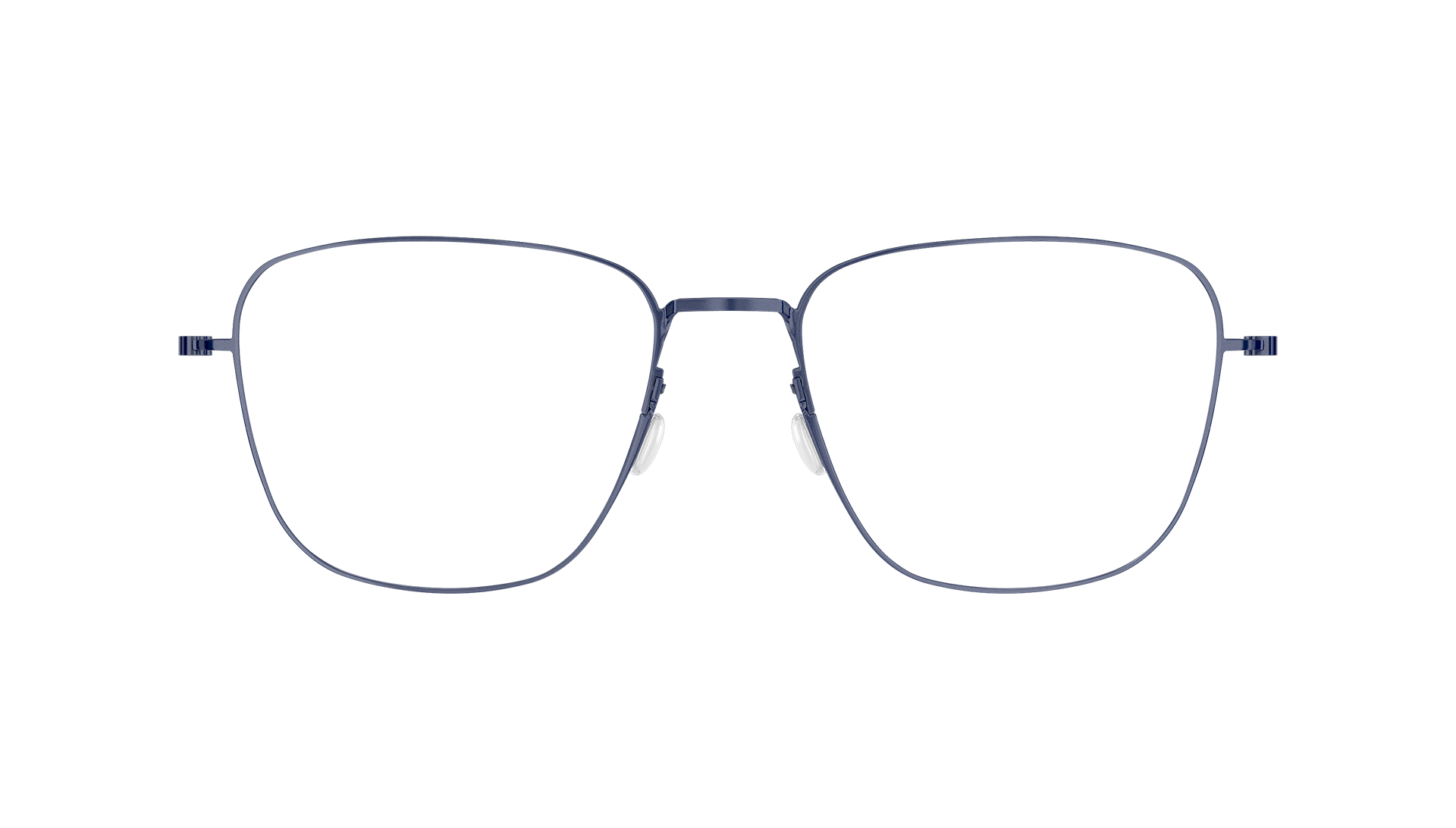 LINDBERG thintanium Model 5506 rounded square titanium glasses in grey blue PU13